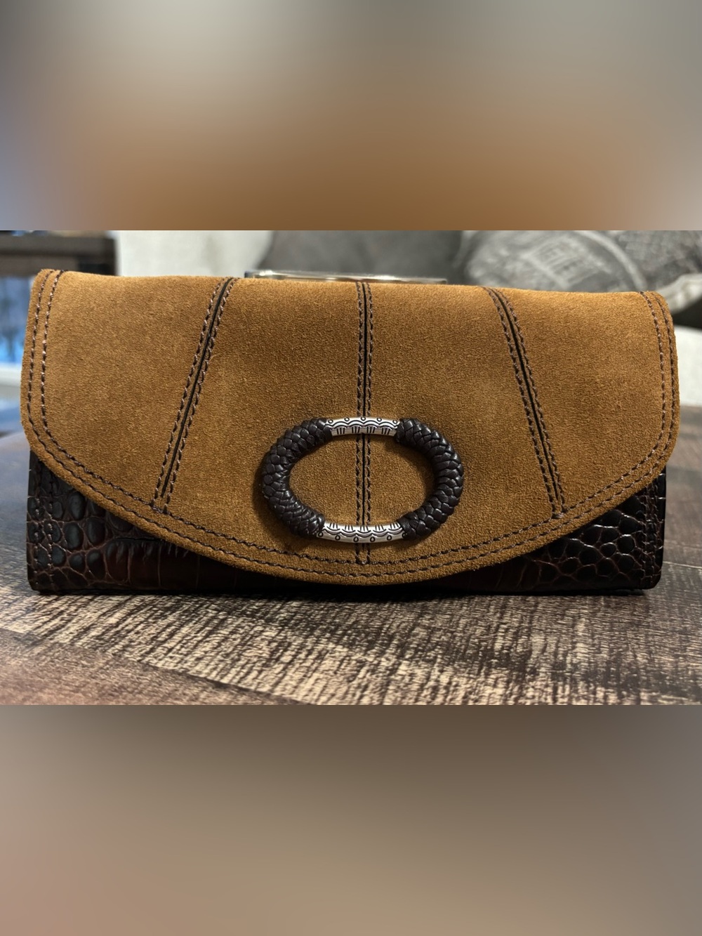 Brighton Savannah Croc-Embossed Wallet - Picture 11 of 11